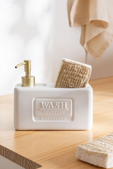 CERAMIC SOAP DISPENSER SET