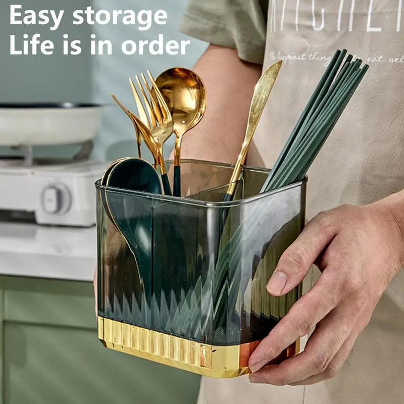 TRANSPARENT CUTLERY ORGANIZER