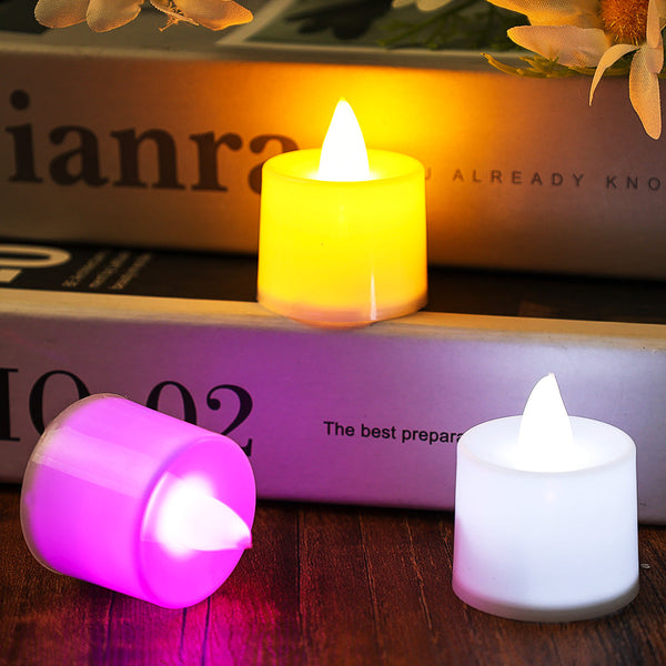 PAIR OF COLORFUL CANDLES