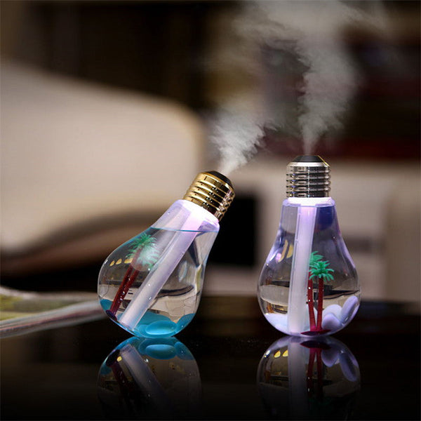 BULB HUMIDIFIER WITH COLORFULL NIGH LIGHT