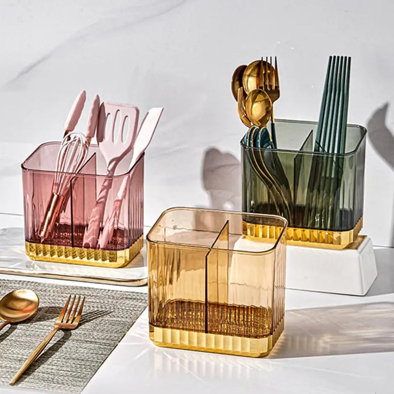 TRANSPARENT CUTLERY ORGANIZER