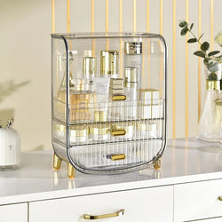 DESKTOP TRANSPARENT COSMETIC STORAGE BOX