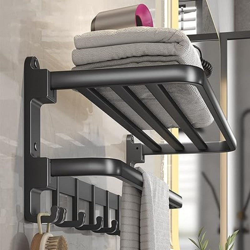 PREMIUM WALL MOUNTED TOWEL STORAGE RACK