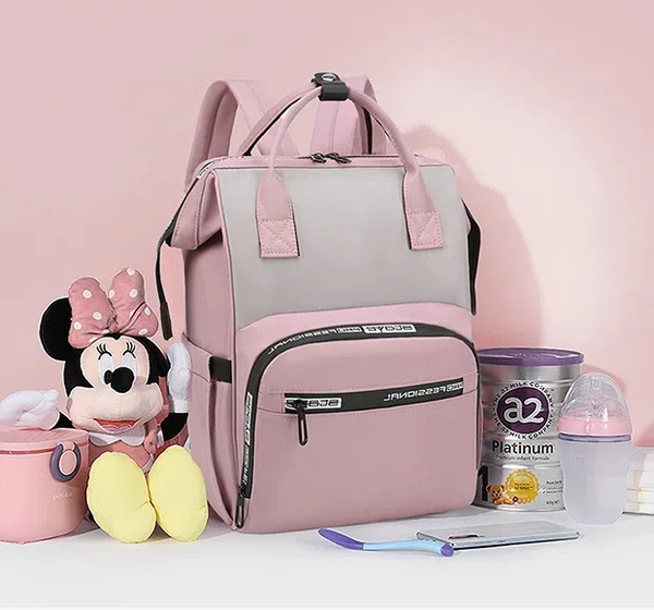 FASHIONABLE MOMMY BACKPACK LARGE CAPACITY TRAVEL STORAGE BAG