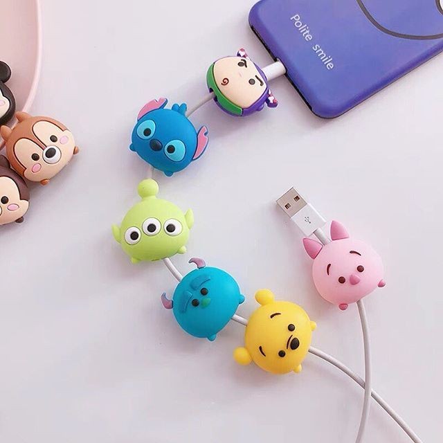 5 PIECES EMOJIS CABLE PROTECTORS