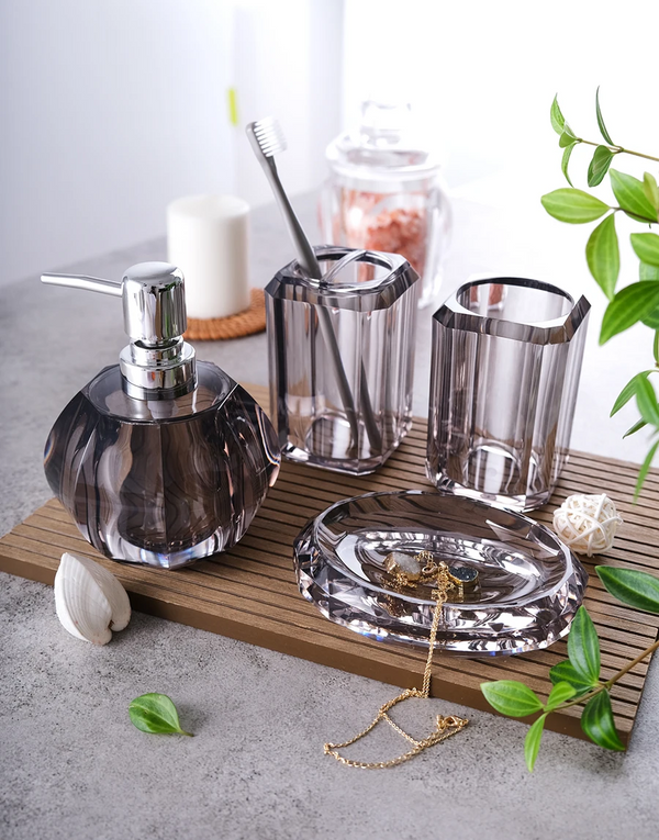 4 PIECES SET CREATIVE SOAP DISPENSER RESIN BOTTLE HOUSEHOLD CUP DISPENSER