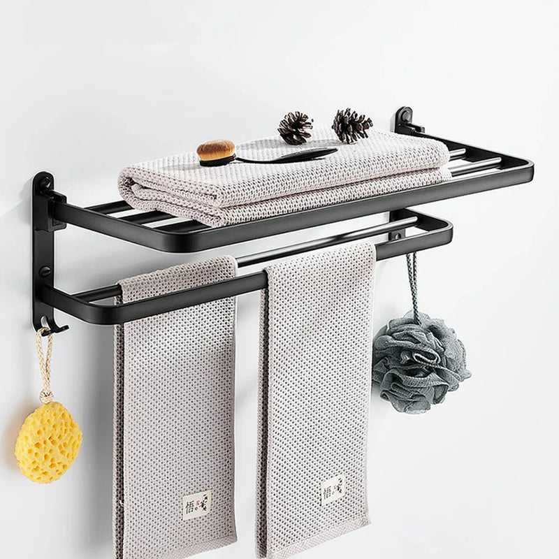 PREMIUM WALL MOUNTED TOWEL STORAGE RACK