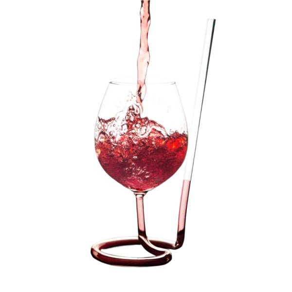 TAIL STRAW GLASS - WINE SHAPE