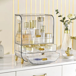 DESKTOP TRANSPARENT COSMETIC STORAGE BOX