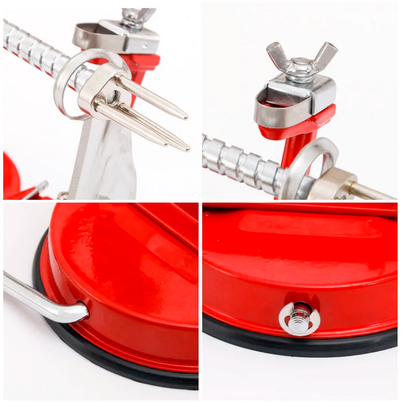 HAND CRANKED 3-IN-1 STAINLESS STEEL FRUIT PEELER, EASY TO USE AND REMOVE PITS