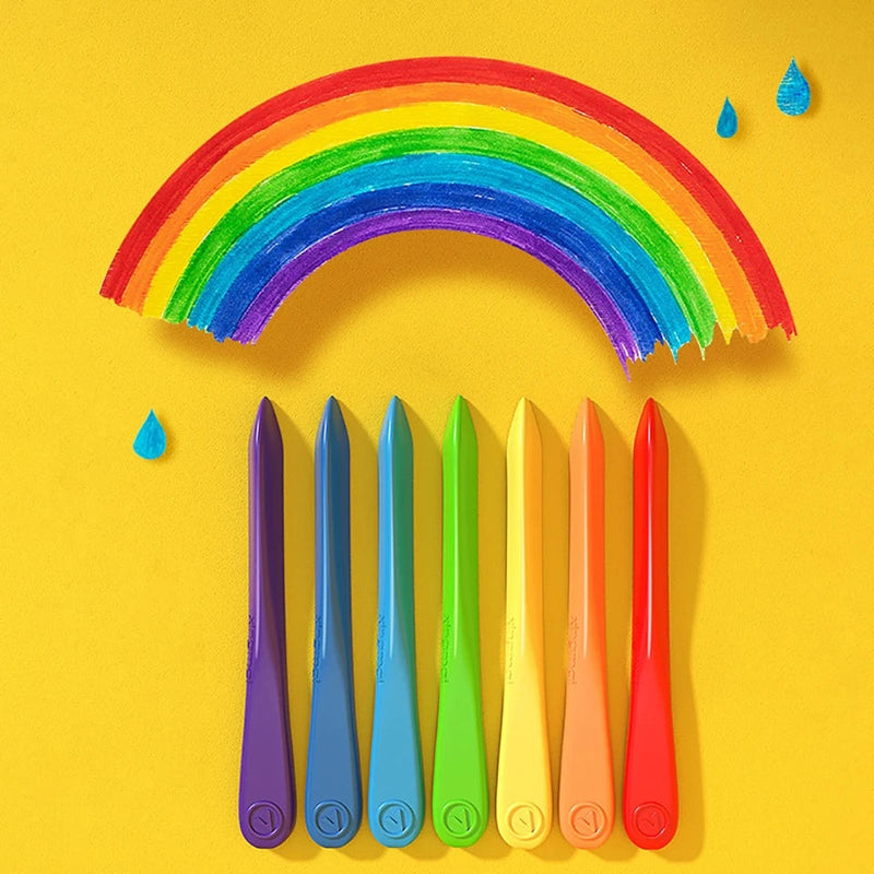 12 PIECES PLASTIC CRAYONS SET