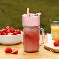 MASON JUICER BLENDER WITH STRAW