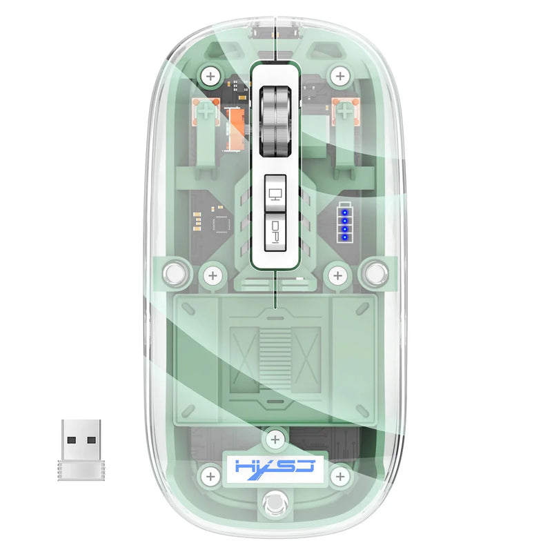 3 Modes Wireless Transparent 2.4G Mouse