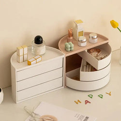 3 LAYERS SEMICIRCLE COSMETIC ORGANIZER