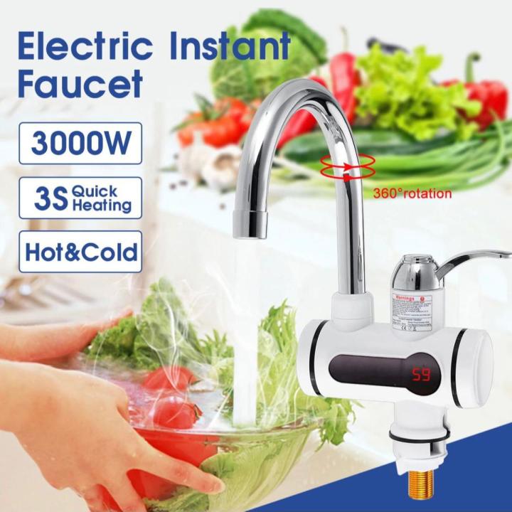 Electric Instant Water Heating Tap with LED Temperature Display