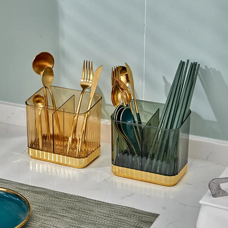 TRANSPARENT CUTLERY ORGANIZER