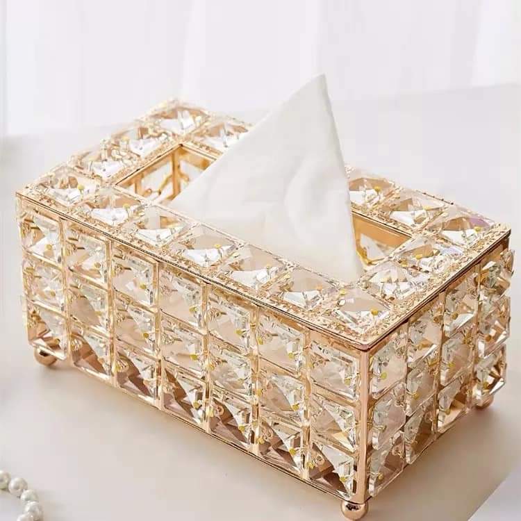 CRYSTAL TISSUE BOX