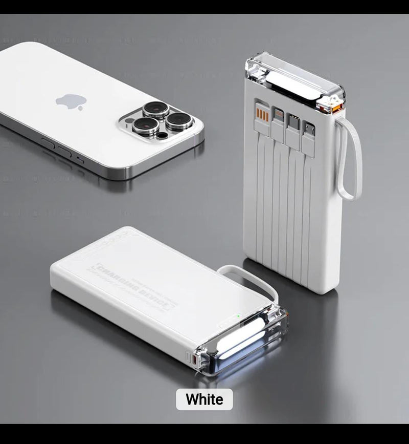 MINI 10000MAH POWER BANK WITH EXTERNAL BATTERY PACK & LED