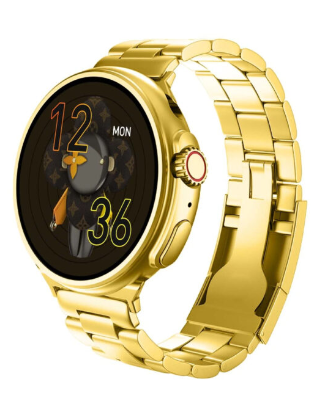 G10 24K Gold Amoled Display Luxury Stainless Steel Smart Watch