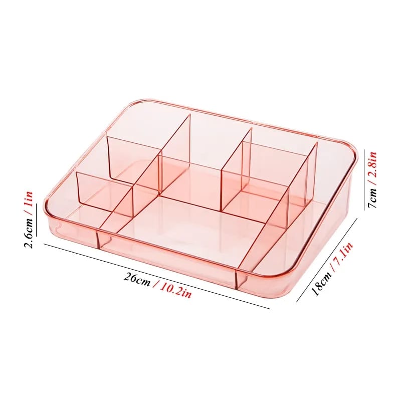 TRANSPARENT MULTI-GRID STORAGE BOX