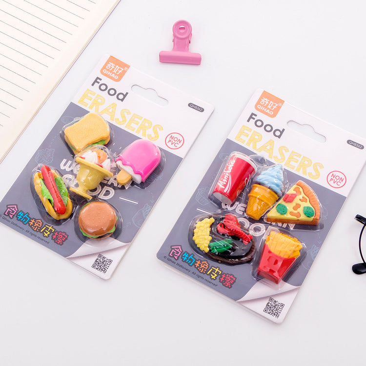 FAST FOOD ERASERS