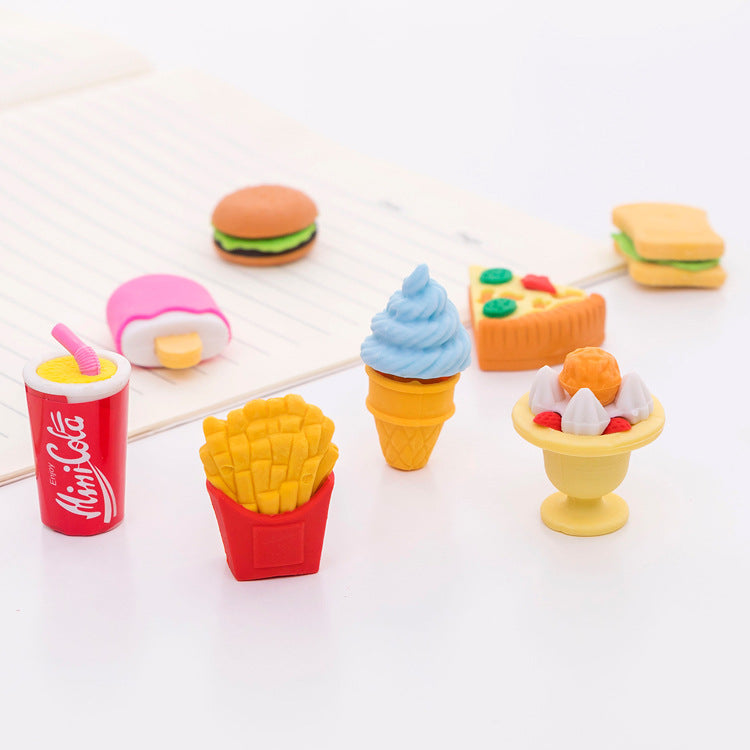 FAST FOOD ERASERS