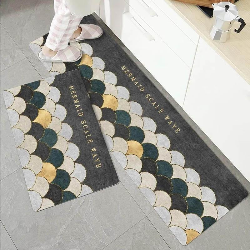 ABSORPTIVE HOME 2 PIECES ANTI SLIP PREMIUM MAT & RUNNER