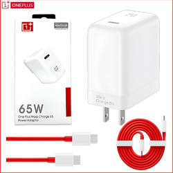 OnePlus 65W Warp Charge Power Adapter with Type-C to Type-C Fast Charging Cable