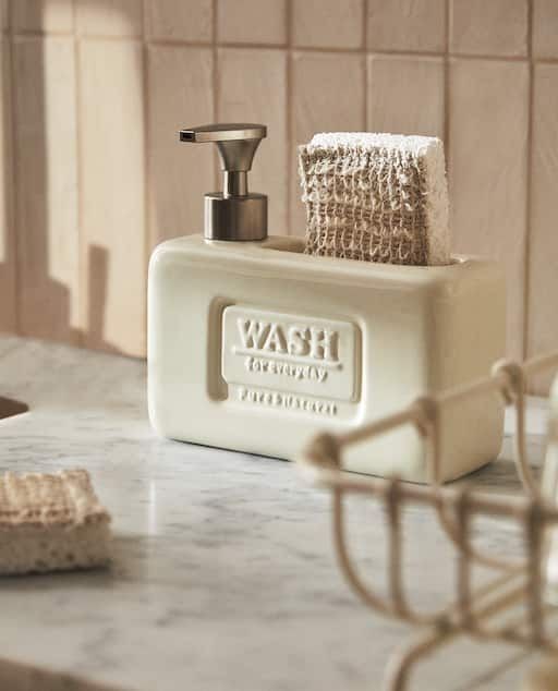 CERAMIC SOAP DISPENSER SET