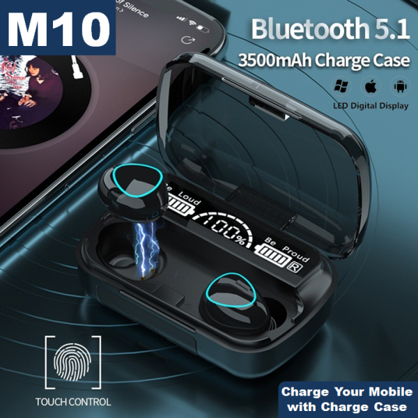 M10 Wireless Bluetooth Earbuds & Headphones