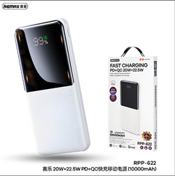 Remax 10000mAh LED Display, PD+QC 20w+22.5W Fast Charging Powerbank