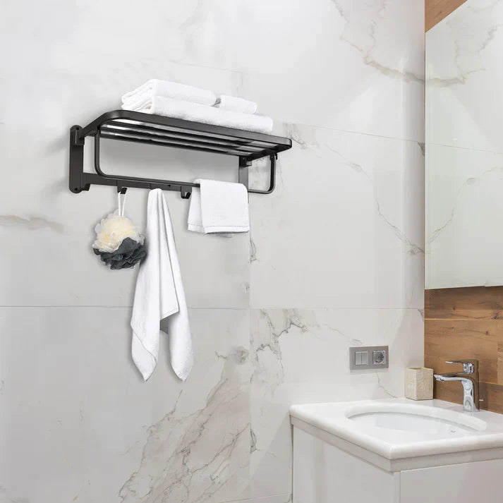 PREMIUM WALL MOUNTED TOWEL STORAGE RACK